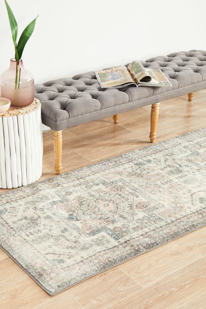 Leoforos 704 Silver Runner Rug