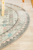 Leoforos 704 Silver Round Rug