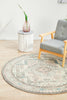 Leoforos 704 Silver Round Rug