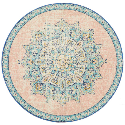 Leoforos 706 Flamingo Round Rug
