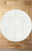 Bubble White Round - Machine Washable Rug