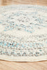 Epoch 922 White Round Rug