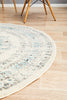 Epoch 922 White Round Rug