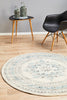 Epoch 922 White Round Rug