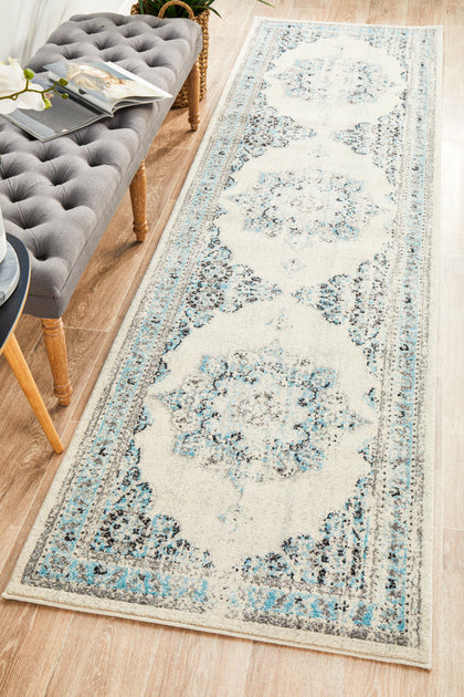 Epoch 922 White Runner Rug
