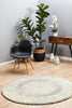 Epoch 944 Grey Round Rug