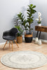 Epoch 977 Silver Round Rug