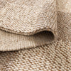 Eco Weave Checkered Beige and Ivory Jute and Wool Rug