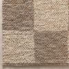 Eco Weave Checkered Beige and Ivory Jute and Wool Rug