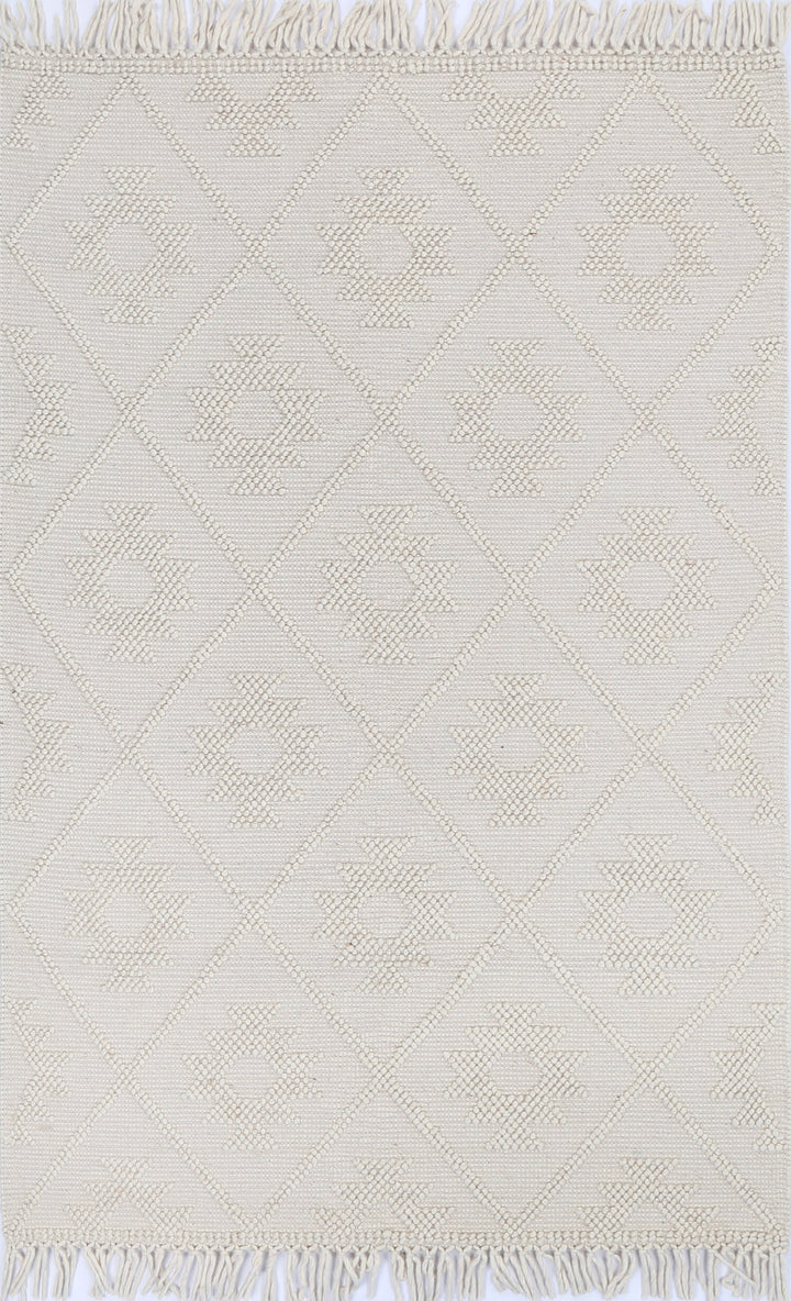 Diego Tribal Beige Wool Rug - DIEG02