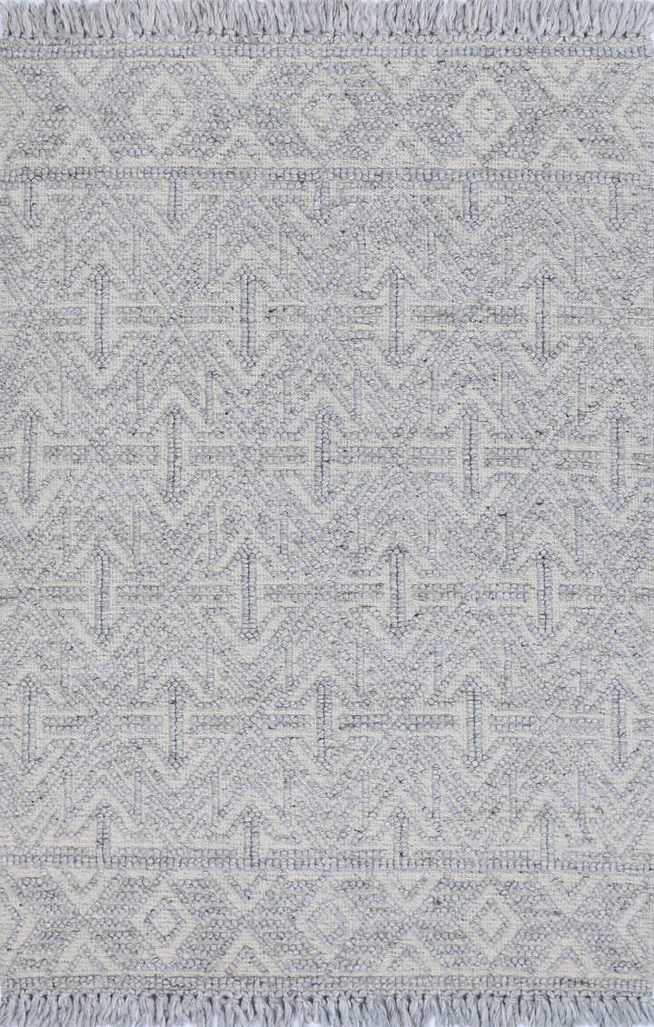 Diego Tribal Grey Wool Rug - DIEG02