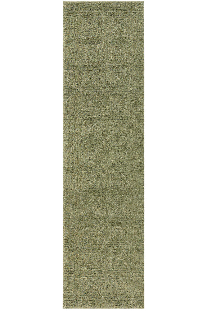 Desire Shilo Green Runner Rug