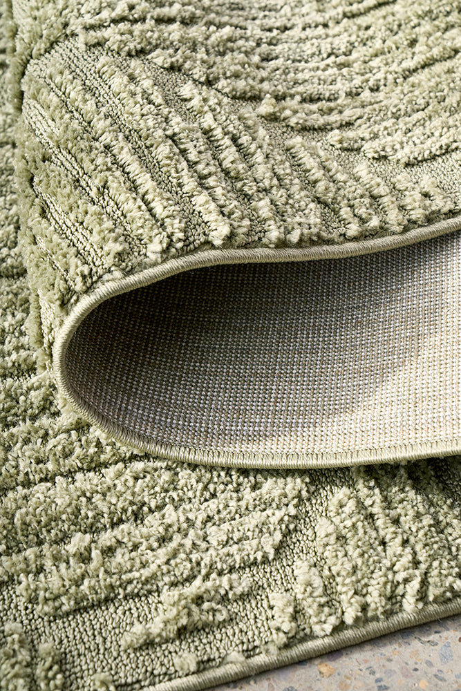 Desire Shilo Green Runner Rug