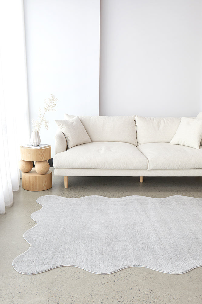 Evelyn Silver Washable Rug