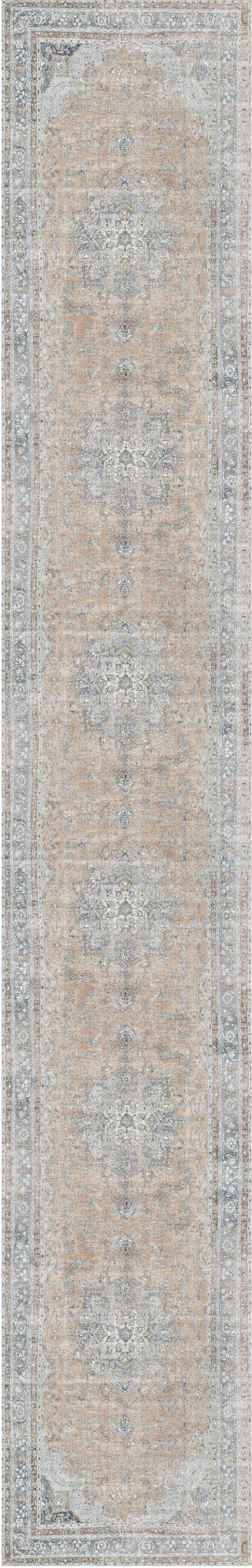 Distressed Vintage Oxus Desert Runner Rug - VITAL 3249-07