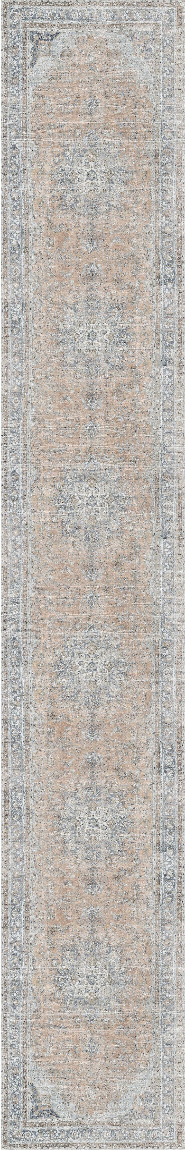 Distressed Vintage Oxus Desert Runner Rug - VITAL 3249-07