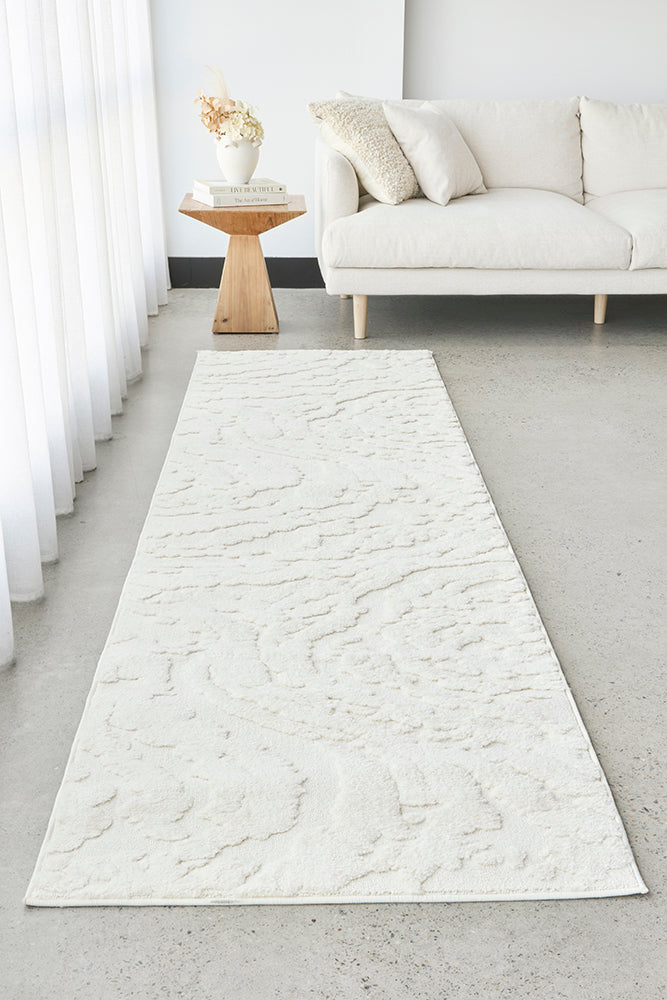 Haven Nyla White Runner Rug