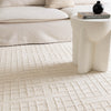 Abasco Ivory Knitted Wool Rug