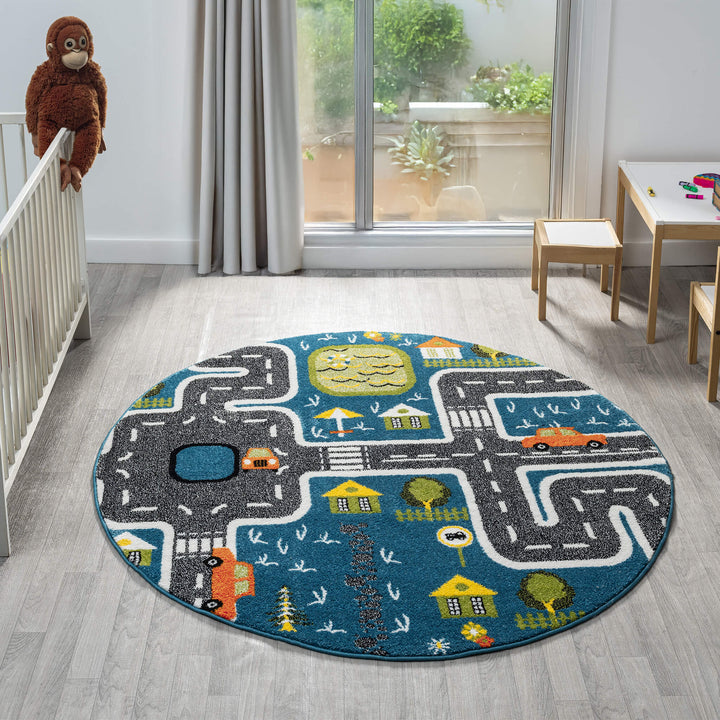Kidsville 574 Blue Round
