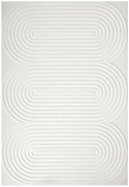 Lotus Carl White Rug