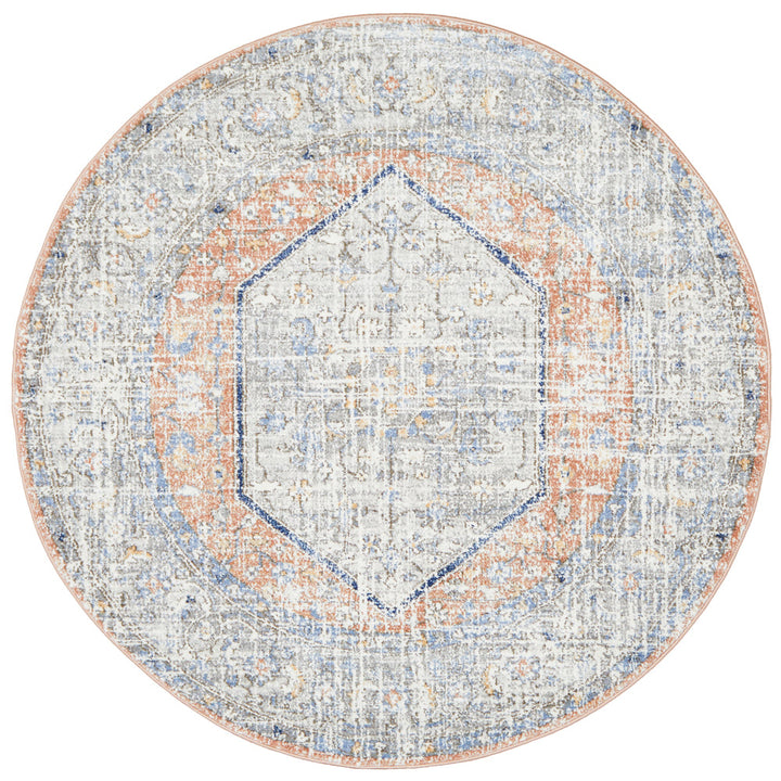 Mayfair Lorissa Peach Round Rug