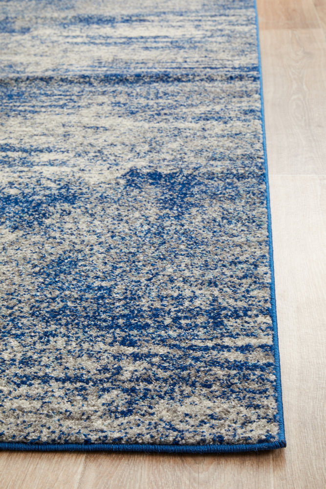 Mirage Modern Blue Grey Runner Rug