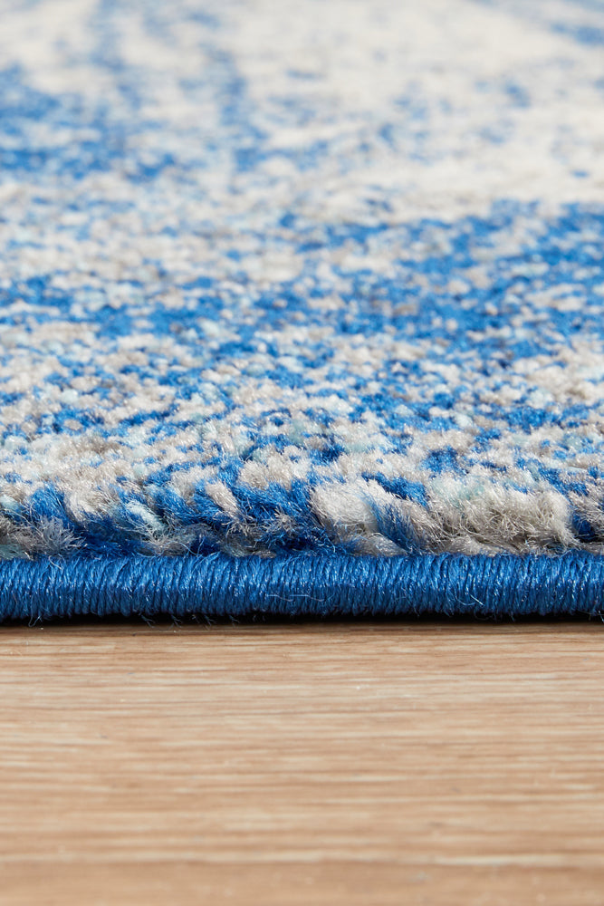 Mirage Modern Blue Grey Runner Rug