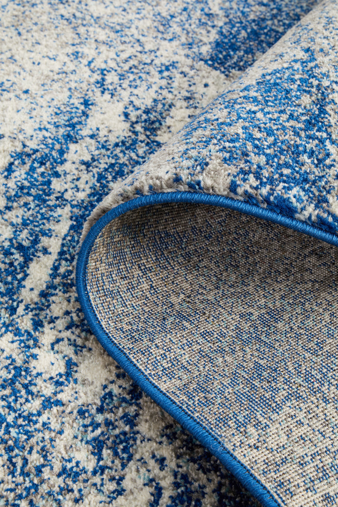 Mirage Modern Blue Grey Runner Rug