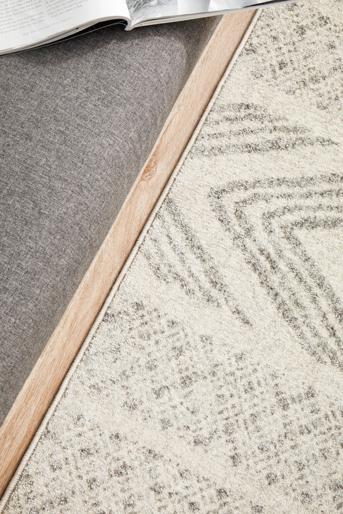 Mirage Adani  Modern Tribal Design Grey Runner Rug