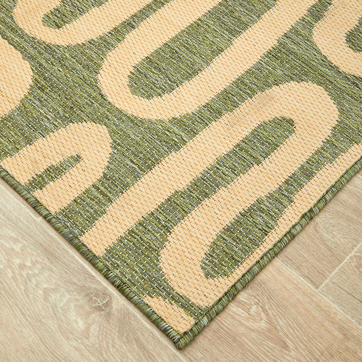 Newport Oran Green Runner Rug