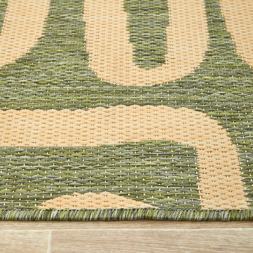 Newport Oran Green Runner Rug
