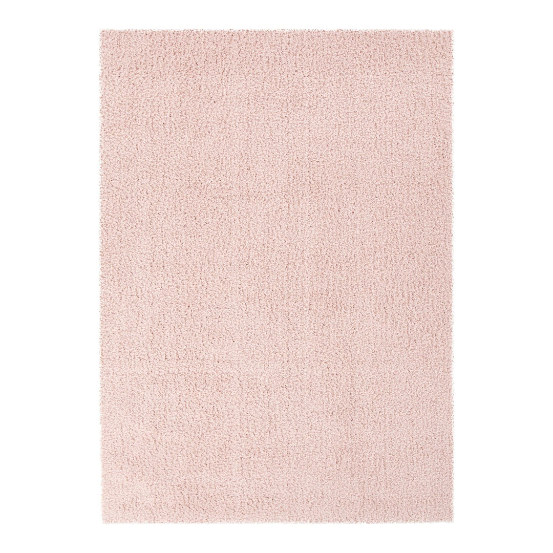 Lune Shaggy Blush Pink Rug — ultra-soft 40mm pile shaggy rug in soft blush pink, by Trends Rugs South Morang