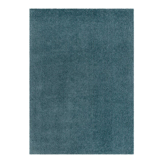 Lune Shaggy Teal Rug — ultra-soft 40mm pile shaggy rug in bold teal, by Trends Rugs Australia