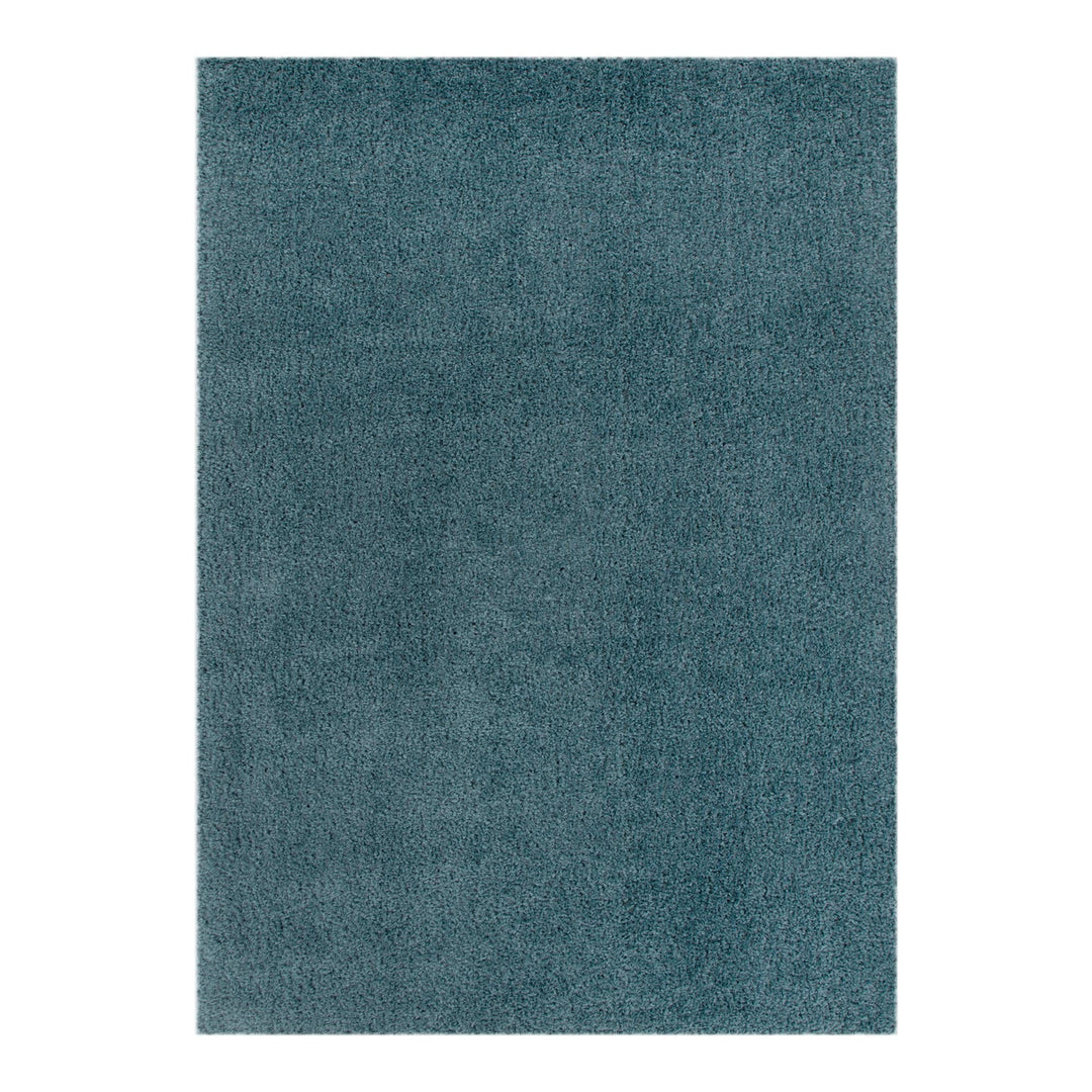 Lune Shaggy Teal Rug — ultra-soft 40mm pile shaggy rug in bold teal, by Trends Rugs Australia