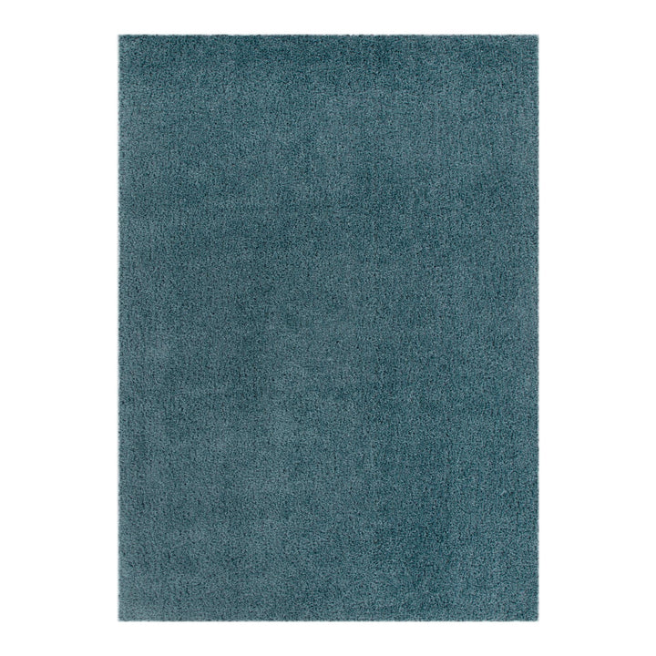 Lune Shaggy Teal Rug — ultra-soft 40mm pile shaggy rug in bold teal, by Trends Rugs Australia