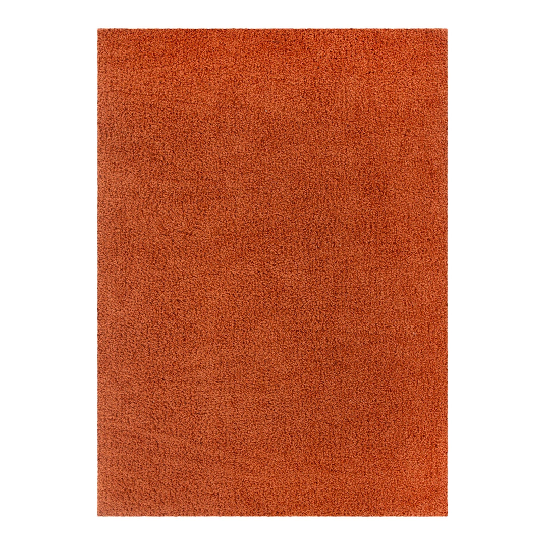 Lune Shaggy Terracotta Rug — 40mm pile, terracotta
