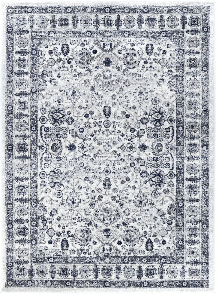 Provence Bonaparte Navy Cream Traditional Rug - PROV16