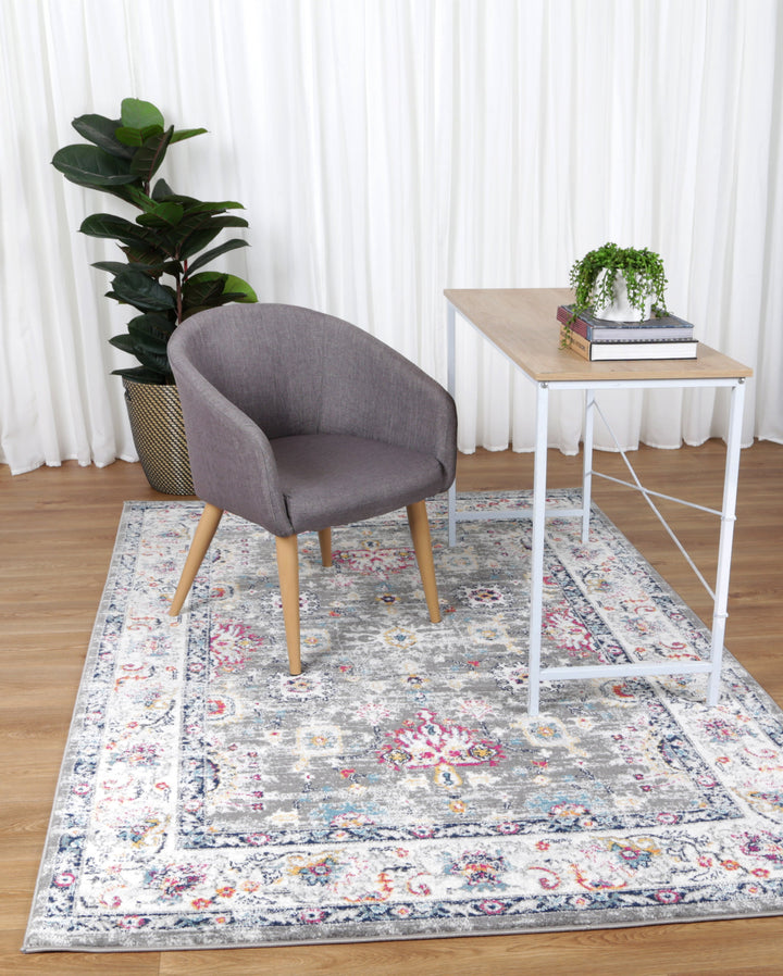 Provence Somerset Grey Multi Traditional Rug - PROV19