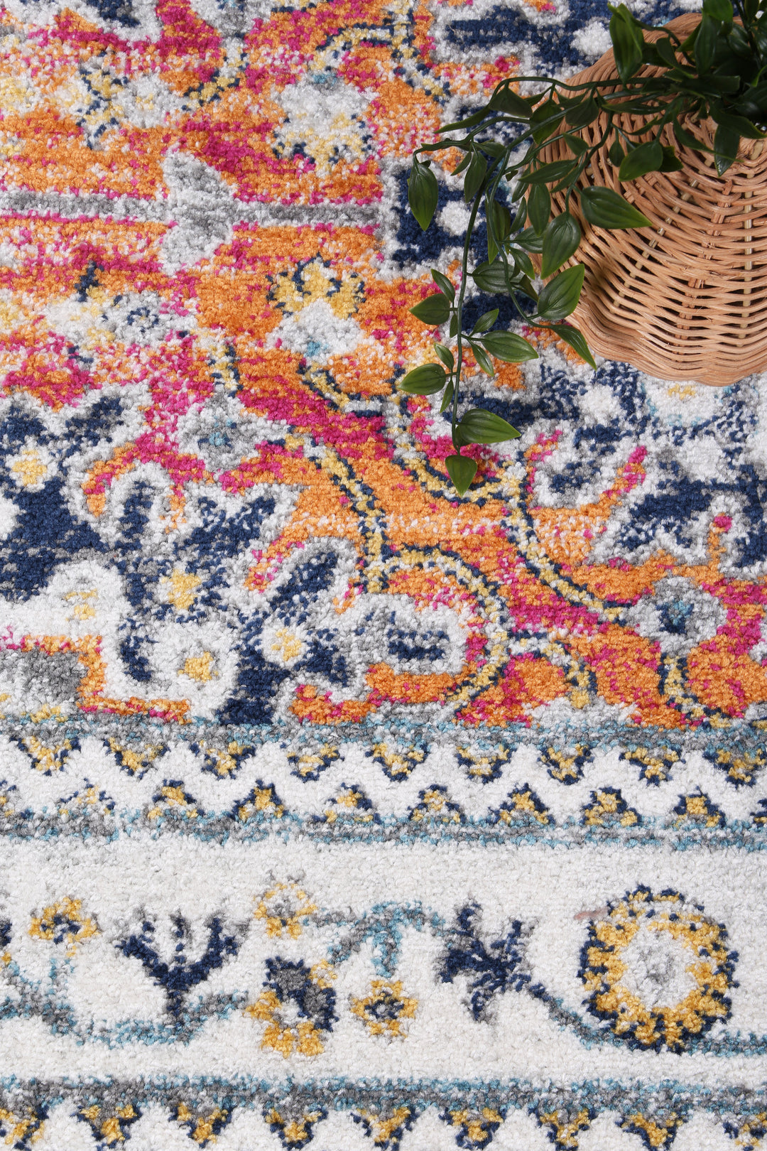 Provence Pagnol Rust Multi Traditional Rug - PROV20