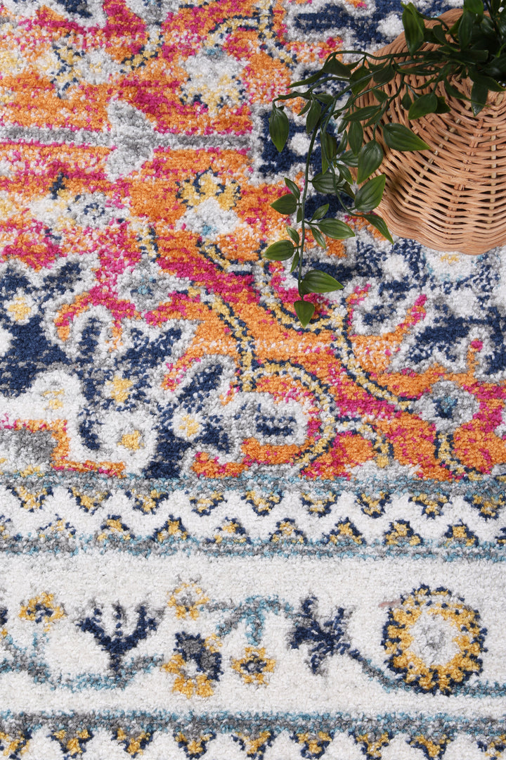Provence Pagnol Rust Multi Traditional Rug - PROV20