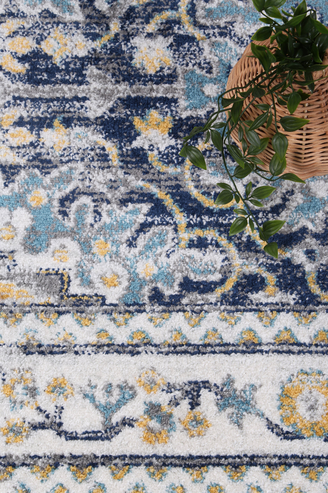 Provence Ventoux Navy Multi Traditional Rug - PROV21