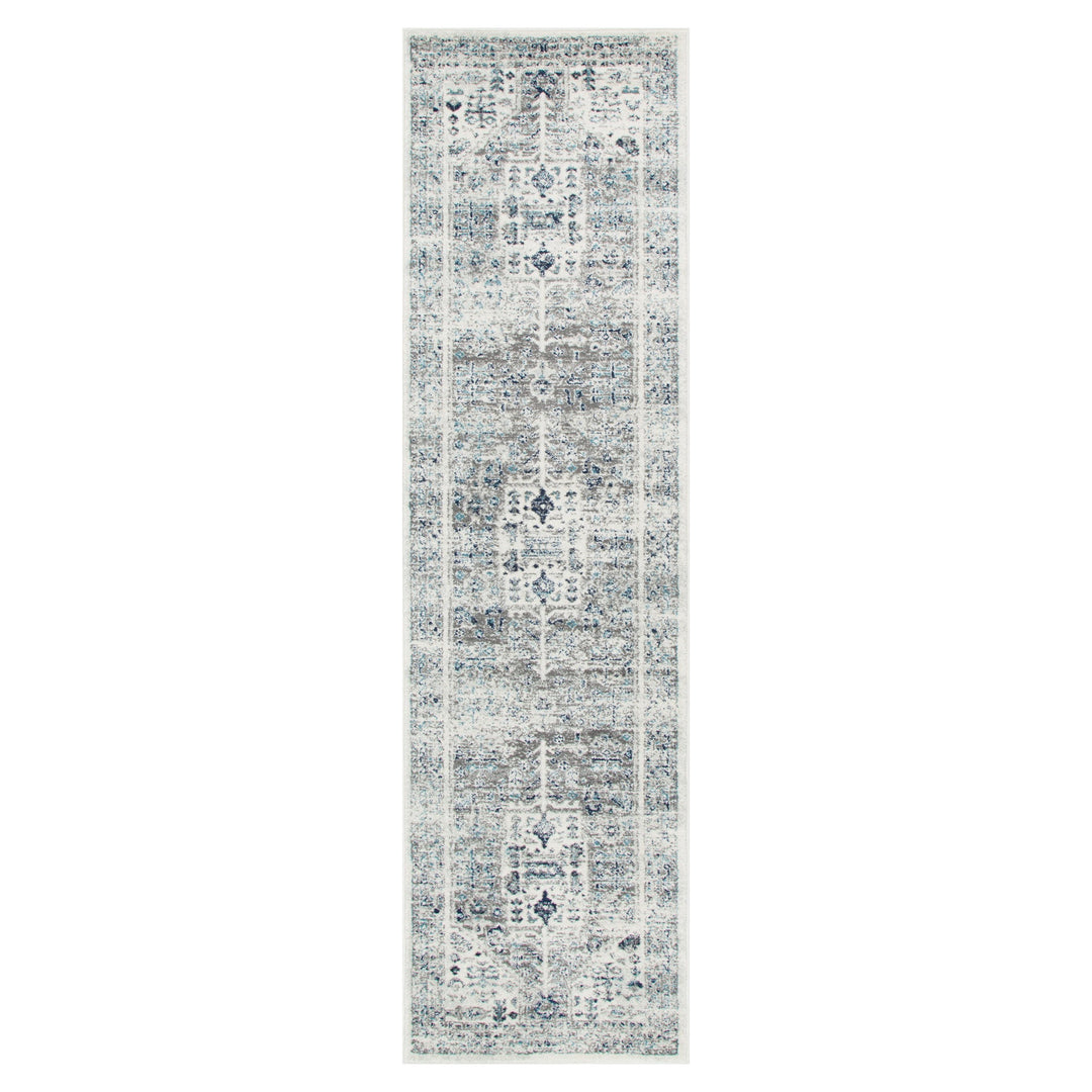 Provence Celts Cream Blue Traditional Rug - PROV14