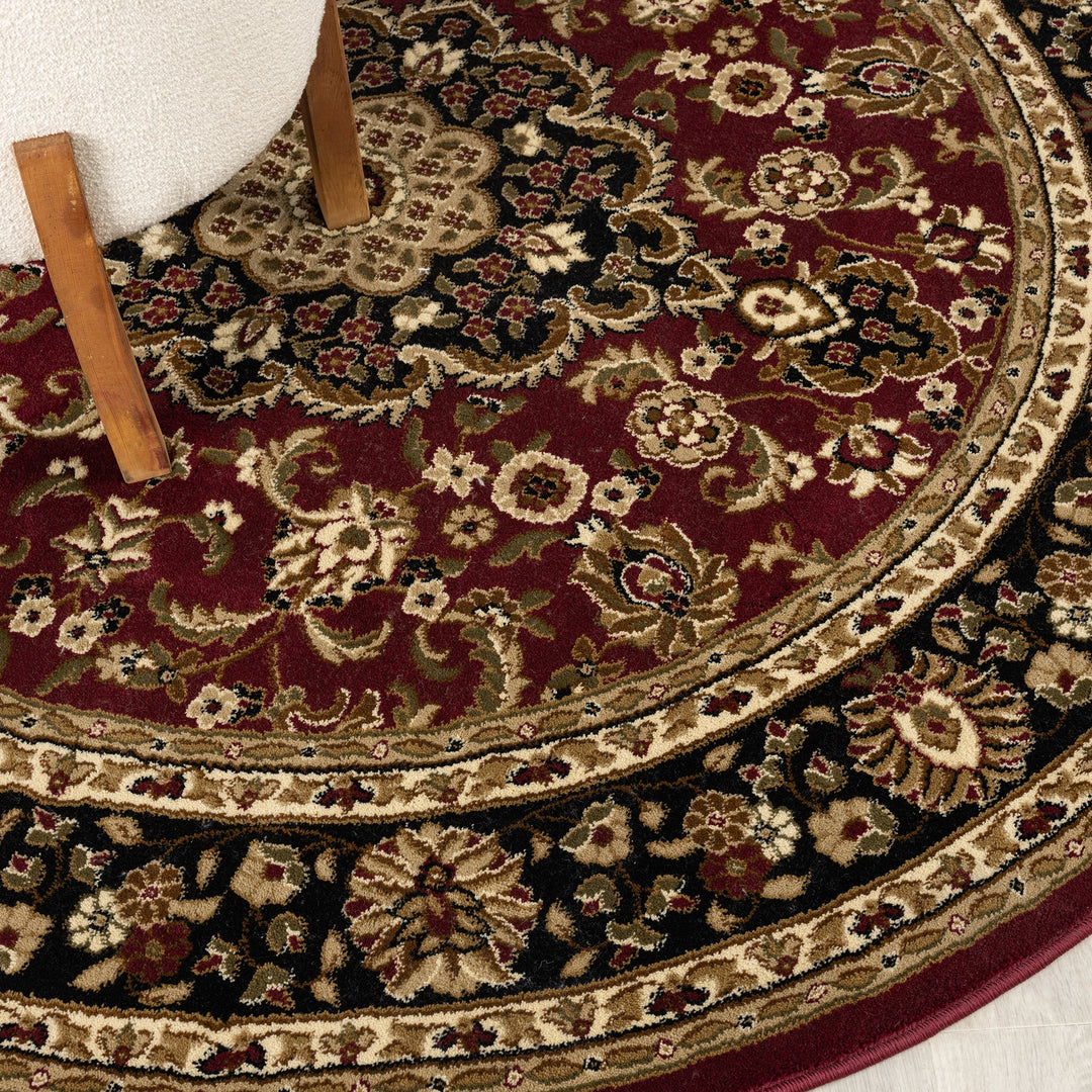 Royal 524 Red Round Rug
