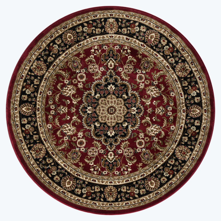Royal 524 Red Round Rug