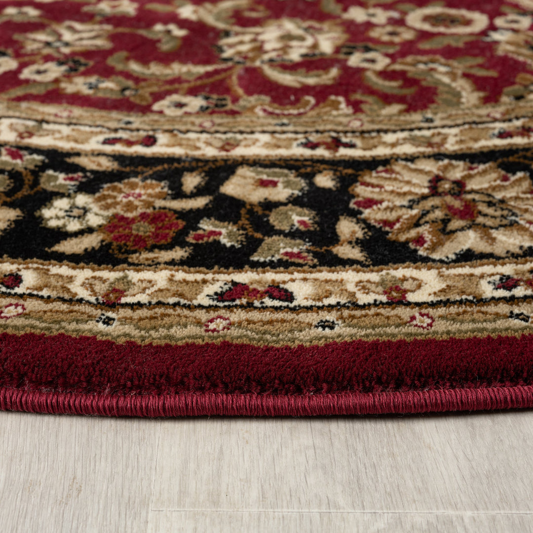 Royal 524 Red Round Rug