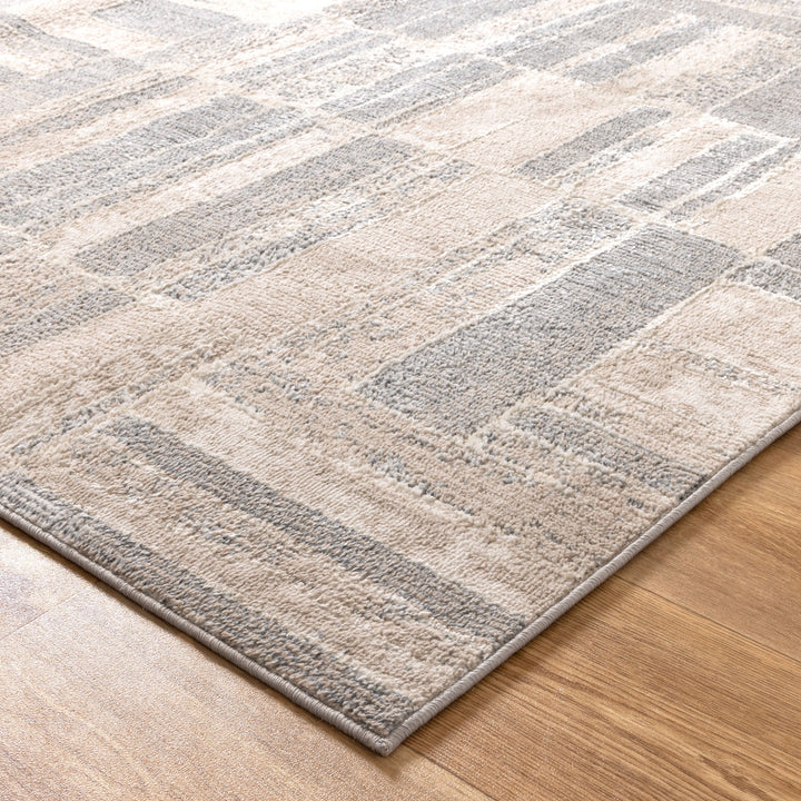 Santana Tetris Neutral Rug - SANTA04