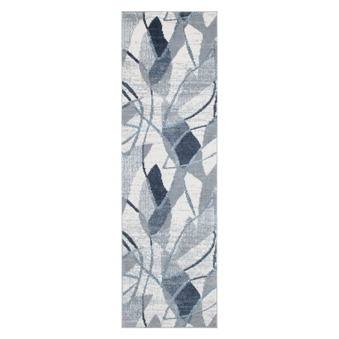 Santana Rhythm Grey Blue Rug - SANTA07