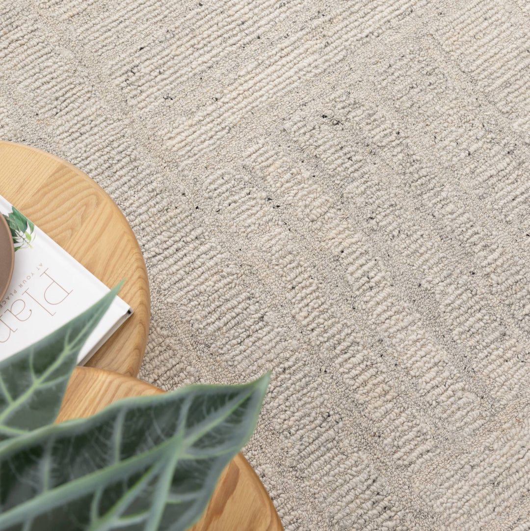 Seren Silver - Premium Modern Wool Rugs Australia
