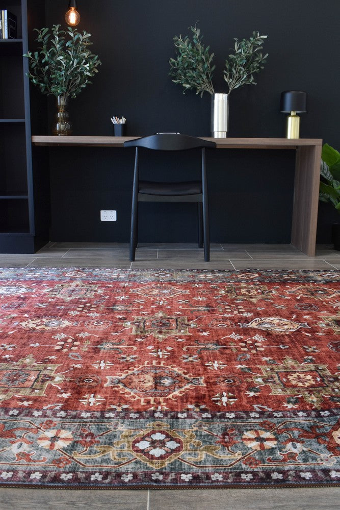 Luna Damascus Washable Rug
