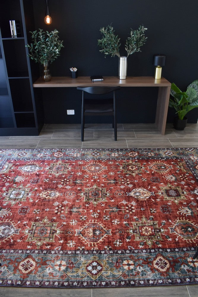 Luna Damascus Washable Rug
